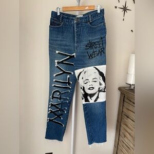 Vintage Calvin Klein customized jeans Street wear size 14